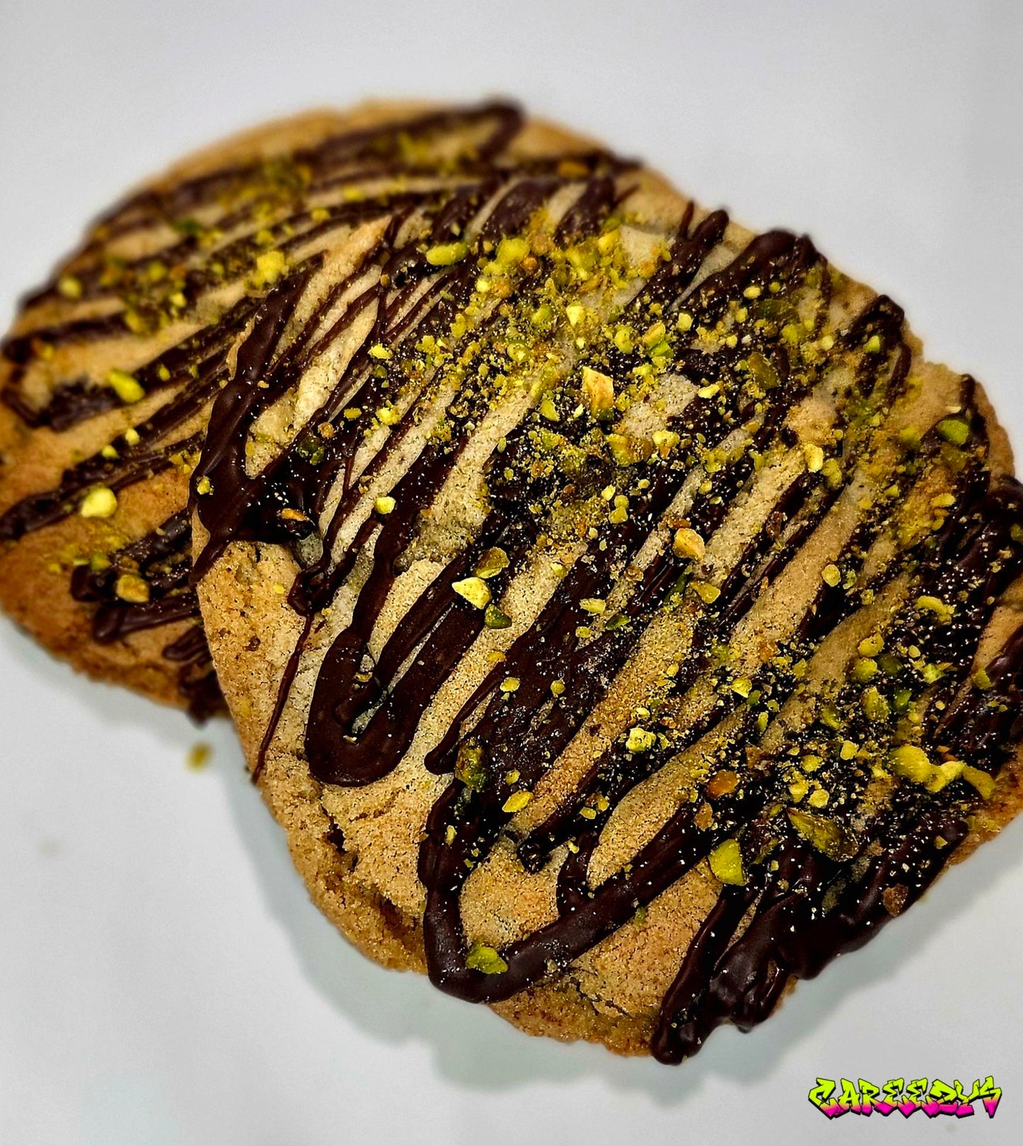 DOZEN Browned Butter Stuffed Pistachio Cookies