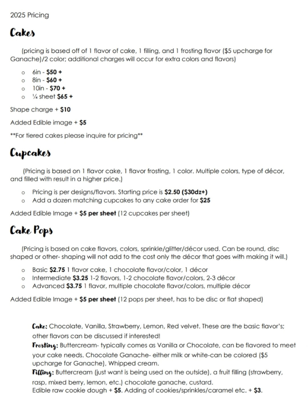 8in short custom cake